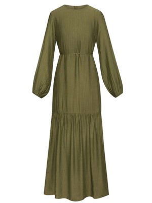 Women’s army green long dress