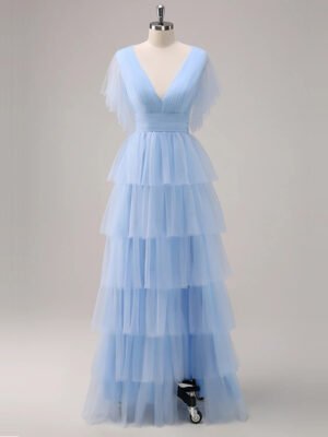 Tulle Tiered Maxi Dress
